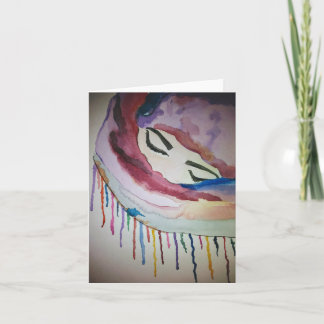 the lady in the scarf holiday card