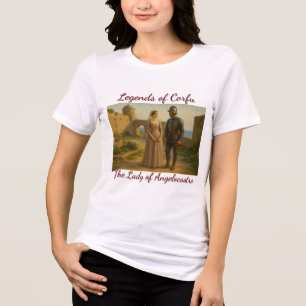The Lady of Angelocastro. Corfu legends Tri-Blend Shirt