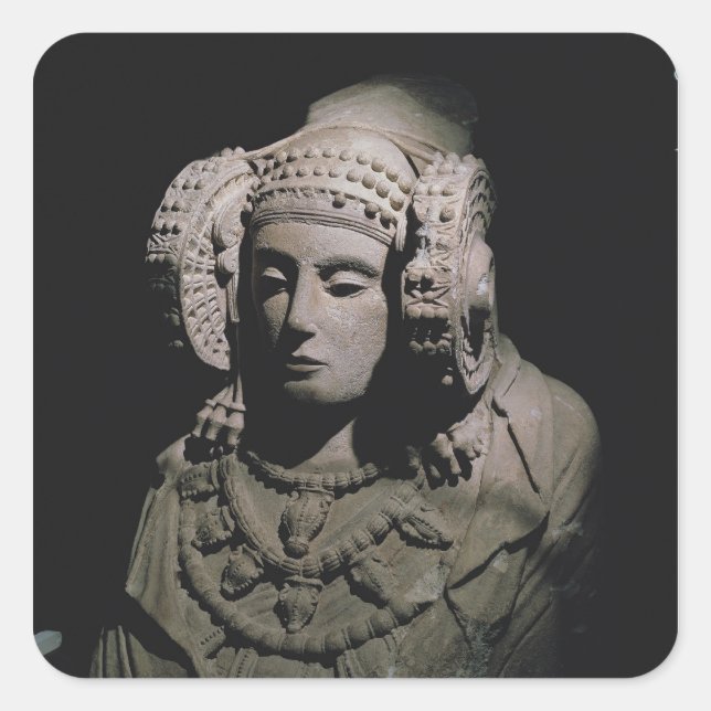 The Lady of Elche Square Sticker (Front)