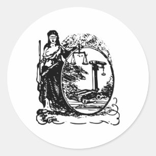 The Lady Of Justice Sticker
