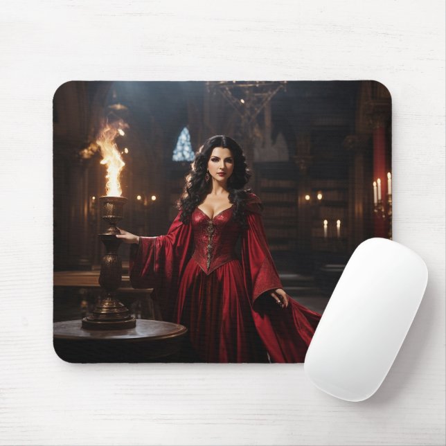 The Lady of Magick Mouse Pad (With Mouse)