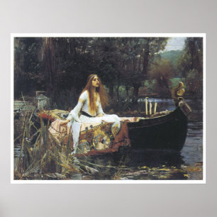The Lady of Shallot, 1888 John William Waterhouse Poster