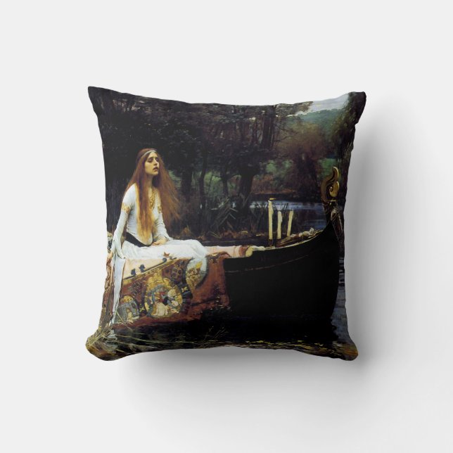 The Lady of Shallot Cushion (Front)