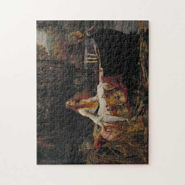 The Lady Of Shallot - Waterhouse Jigsaw Puzzle (Vertical)