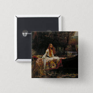 The Lady of Shalott: A Celtic Lake Ghost Story 15 Cm Square Badge