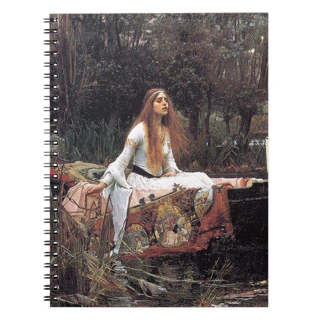 The Lady of Shalott by John W. Waterhouse Notebook (Front)