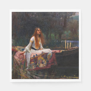 The Lady of Shalott by John William Waterhouse Napkin