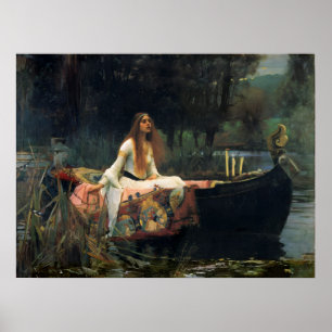 The Lady of Shalott by John William Waterhouse Poster