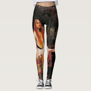The Lady of Shalott John William Waterhouse Leggings