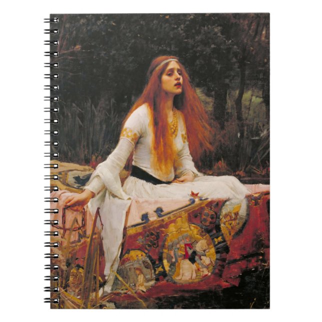 The Lady of Shalott John William Waterhouse Notebook (Front)