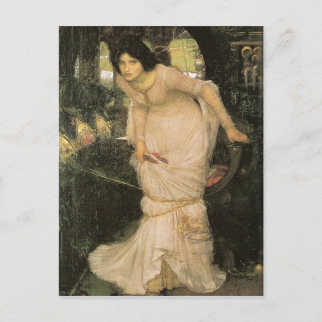 The Lady of Shalott - John William Waterhouse Postcard (Front)
