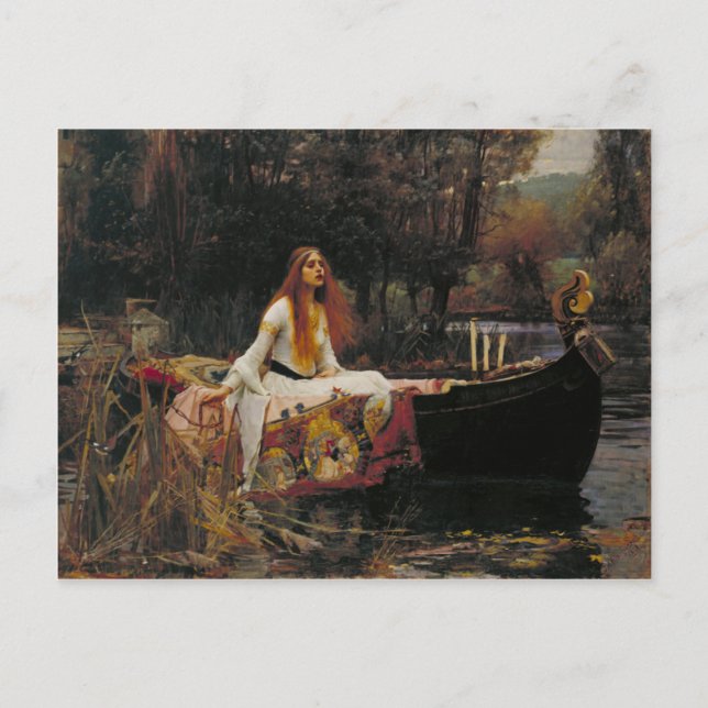 The Lady of Shalott, John William Waterhouse Postcard (Front)