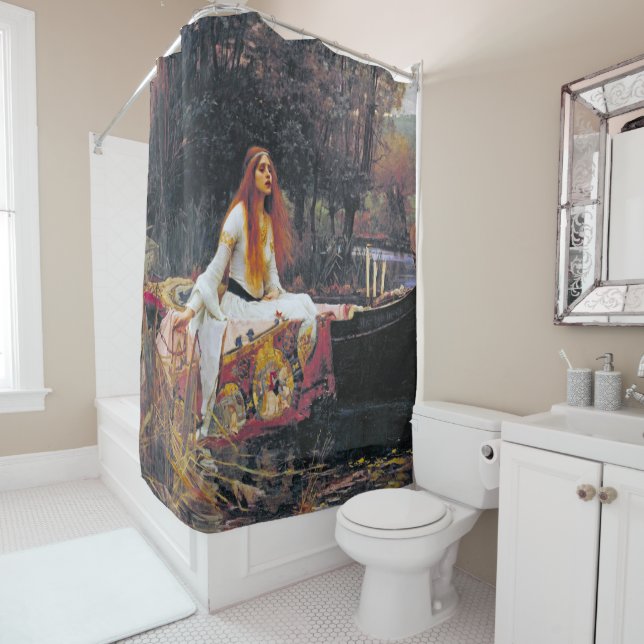 The Lady of Shalott, John William Waterhouse Shower Curtain (In Situ)