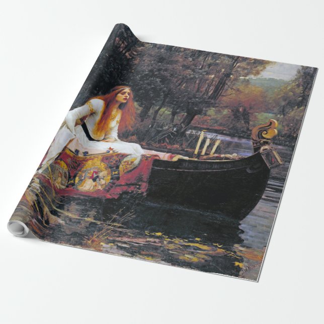 The Lady of Shalott, John William Waterhouse Wrapping Paper (Unrolled)