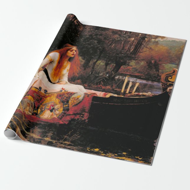 The Lady of Shalott John William Waterhouse Wrapping Paper (Unrolled)