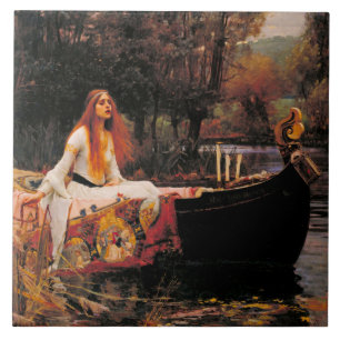 The Lady of Shalott (Mediaeval Beauty) Ceramic Tile