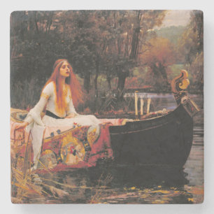 The Lady of Shalott (Mediaeval Beauty) Stone Coaster