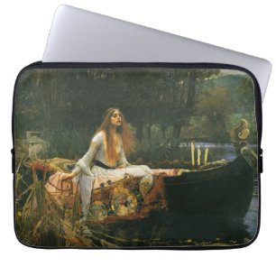 The Lady of Shalott On Boat by JW Waterhouse Laptop Sleeve