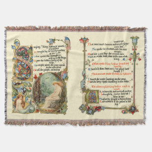 The Lady Of The Lake Rugs Throw Blanket