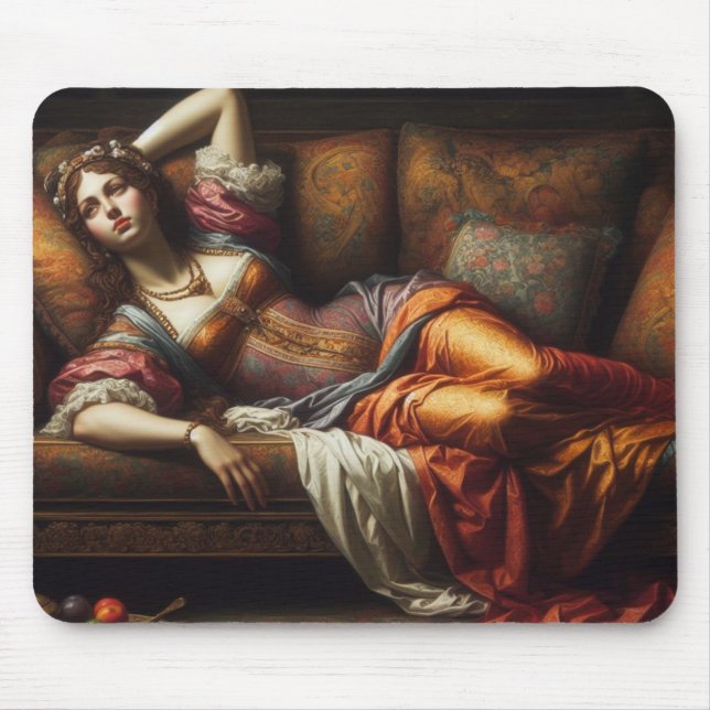 The lady resting mouse pad (Front)