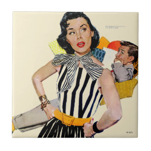 The Lady Was Insulted 2 Ceramic Tile