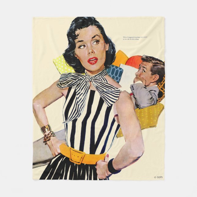 The Lady Was Insulted 2 Fleece Blanket (Front)