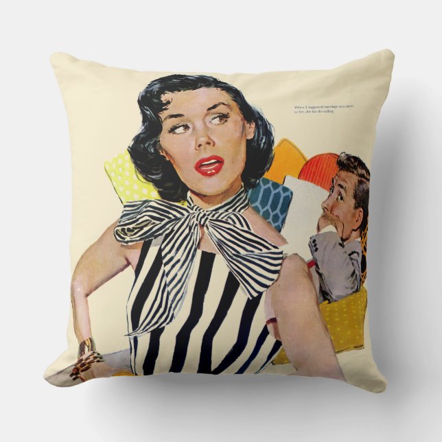 The Lady Was Insulted Cushion (Front)