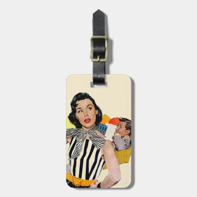 The Lady Was Insulted Luggage Tag (Front Vertical)