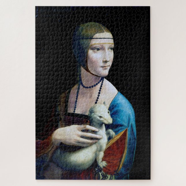 The Lady with an Ermine, Leonardo da Vinci Jigsaw Puzzle (Vertical)