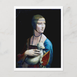 The Lady with an Ermine, Leonardo da Vinci Postcard