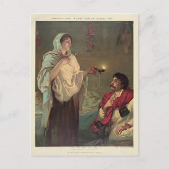The Lady with the Lamp (Florence Nightingale) Postcard (Front)