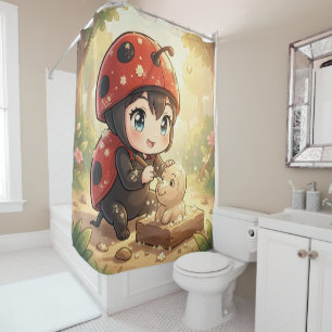 The Ladybug and the Hidden Nectar Kingdom.2 Shower Curtain