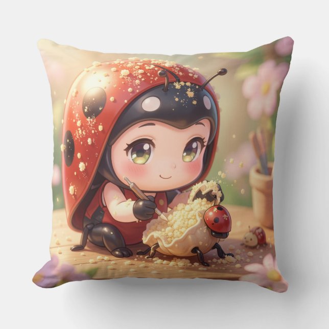 The Ladybug and the Hidden Nectar Kingdom.7 Cushion (Front)