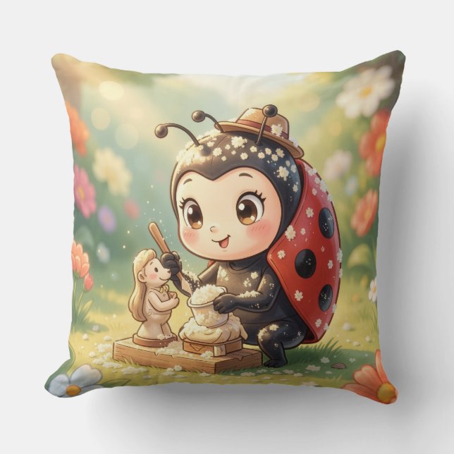 The Ladybug and the Hidden Nectar Kingdom.9 Cushion (Front)