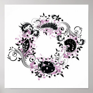 The Ladybug Life Cycle Poster - Purple