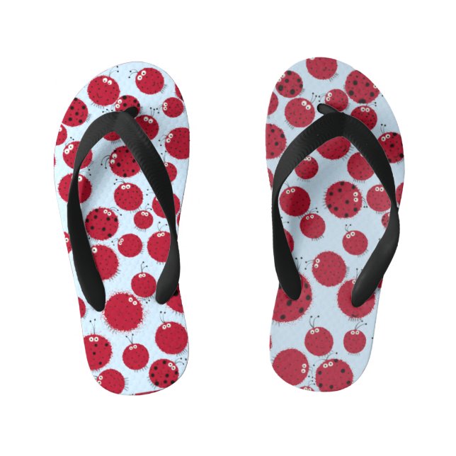 The Ladybug Shindig Kid's Thongs (Footbed)