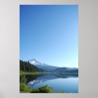 The lake and mountain poster