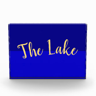 THE LAKE Bright Vibrant Royal Blue Colour Block