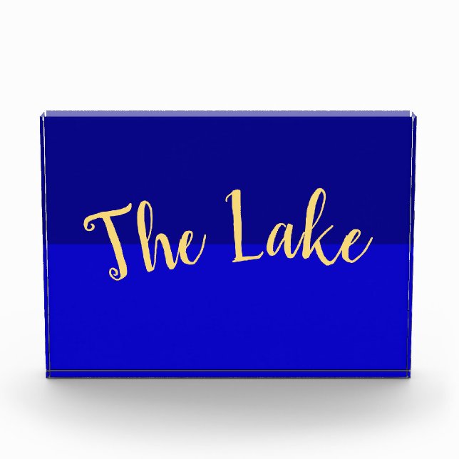 THE LAKE Bright Vibrant Royal Blue Colour Block (Front)