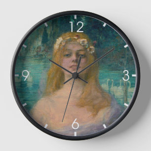 The Lake Fairy Princess (by Kimon Loghi) Clock