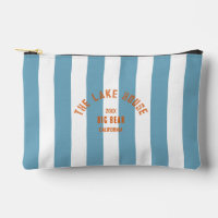 The Lake House Crest Blue Nautical Stripe