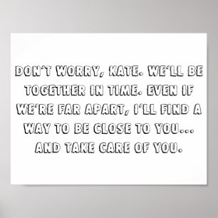 The lake house quote 11" x 8.5" poster