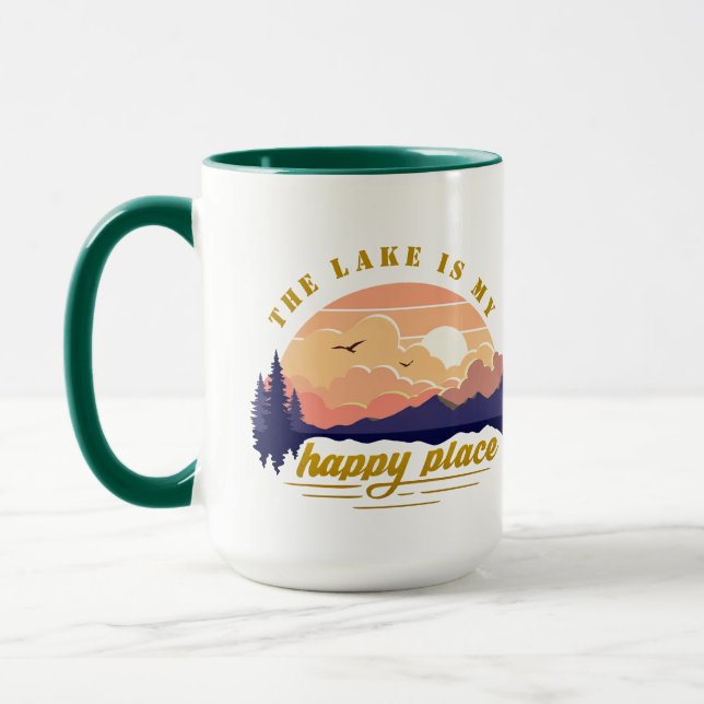 The Lake is My Happy Place Mug (Left)
