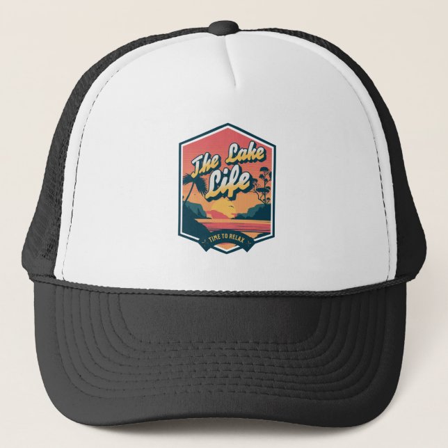 The Lake Life Trucker Hat (Front)