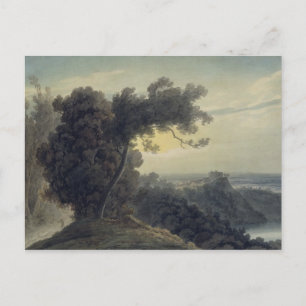 The Lake of Albano and Castle Gandolfo, c.1783-85 Postcard