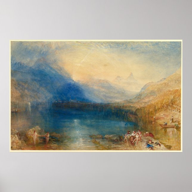 The Lake of Zug Joseph Mallord William Turner Poster (Front)