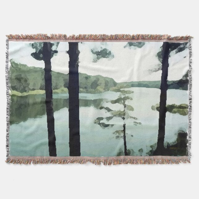 The Lake Throw Blanket (Front)