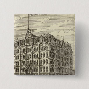 The Lakeside Building, Chicago 15 Cm Square Badge