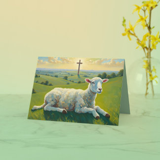 The Lamb and the Cross Card