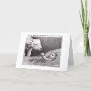 "The Lamb" by Lisa Vento Hainline Holiday Card
